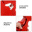 Adjustable Nylon Coated Cable Lockout Self-Locking Safety Lock Red 10