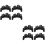 8Stk Mini Kabelclips Schwarz Für Kabelmanagement Drahthalterung 6