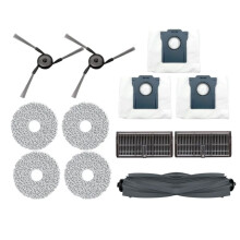 Für  Bot X40 Ultra Roboter-Staubsauger, Zubehör-Teile-Set, Gummi, Haupthaarschneider, Seitenbürste, Filter, Wischlappen