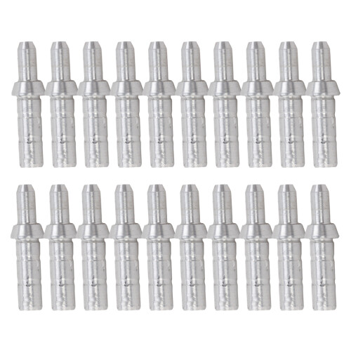 1 pack 20pcs aluminum hunting arrows for compound bow (silver) 2