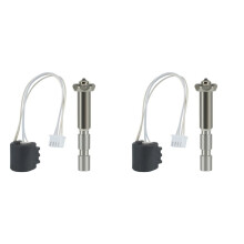 2X for Kobra3 Max Hotend Integrated Hardened Steel Nozzle Thermistor Heating Component K3M Ceramic Hotend 0.4mm