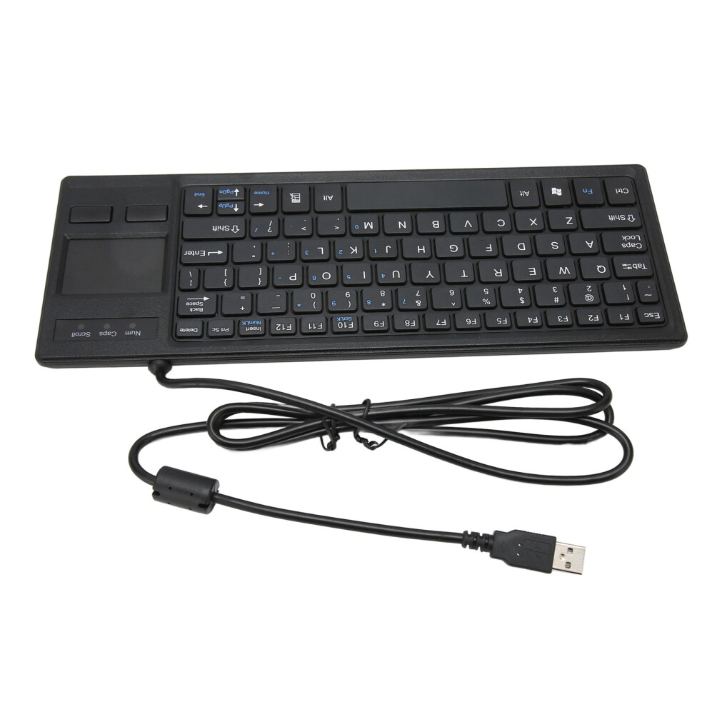 K 800 Compact Wired Keyboard With Touchpad Ultra Thin Hub Function Mini Size 4961393681503