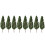 Realistic Visual Effect Model Trees Green Plastic 20pcs 4.3in 2