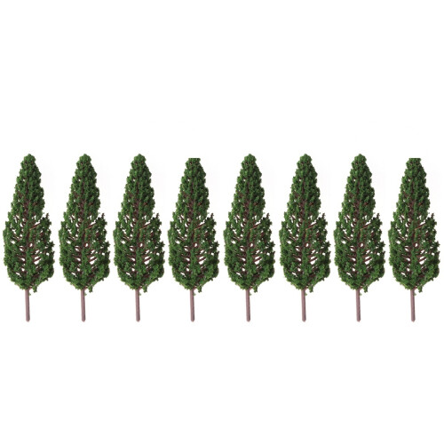 Realistic Visual Effect Model Trees Green Plastic 20pcs 4.3in 1