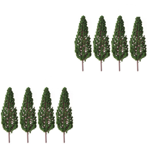 Realistic Visual Effect Model Trees Green Plastic 20pcs 4.3in 2