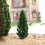 Realistic Visual Effect Model Trees Green Plastic 20pcs 4.3in 10