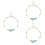 3Pcs Durable Multi Metal Anklets Shell Ankle Foot Chains for Travel 6