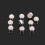 12Pcs Silver Earring Backs for Studs Durable Silicone Metal Stoppers 2