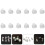 12Pcs Silver Earring Backs for Studs Durable Silicone Metal Stoppers 3