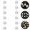 12Pcs Silver Earring Backs for Studs Durable Silicone Metal Stoppers 5
