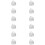 12Pcs Silver Earring Backs for Studs Durable Silicone Metal Stoppers 7