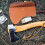 Orange Leather Hatchet Sleeve Protective Case Durable for Camping 5