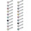 6-34pcs Ring 316l Surgical Steel Piercing Stud Set 22 Gauge 1