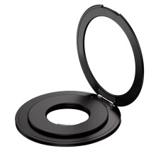 Supporto Universale per Tablet da Tavolo, con Rotazione A 360, In Metallo, con Forte Ventosa Magnetica, Girevole e Pieghevole, Colore Nero.