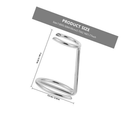 1Pc Practical Ferroalloy Razor Holder Silver Bathroom Organizer 1