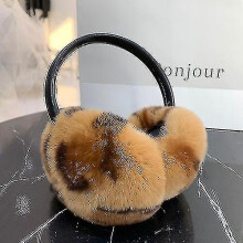 100% Rex Rabbit Fur Earmuffs Women Fashion Men Warm Russia Winter Real Fur Earmuffs Children Ear Cover Fur Earlap Girl
