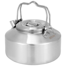 Stainless Steel Double-Handle Water Kettle 1.3L Portable Outdoor Camping Water Boiler for Hiking and Camping