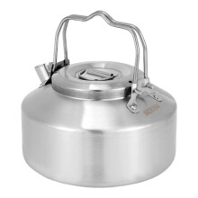 Stainless Steel Double-Handle Water Kettle 0.9L Portable Outdoor Camping Water Boiler for Hiking and Camping