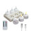 3D Wick LED Tea Light Set with Remote Control, Timer, and USB Charging Station 1
