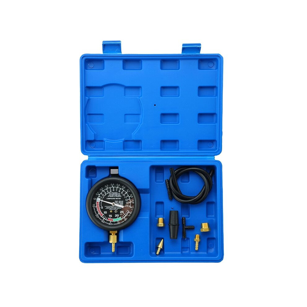Brecantia Professional Vacuum And Fuel Pump Tester Kit Comprehensive Gauge Leak And Pressure Diagnostics Tool