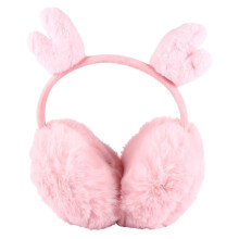 (23X22 cm,Pink)1 Pc Foldable Warm Ear Covers Winter Fluffy Earmuffs