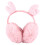 (23X22 cm, Pink) 1 Pc Foldable Warm Ear Covers Winter Fluffy Earmuffs 1