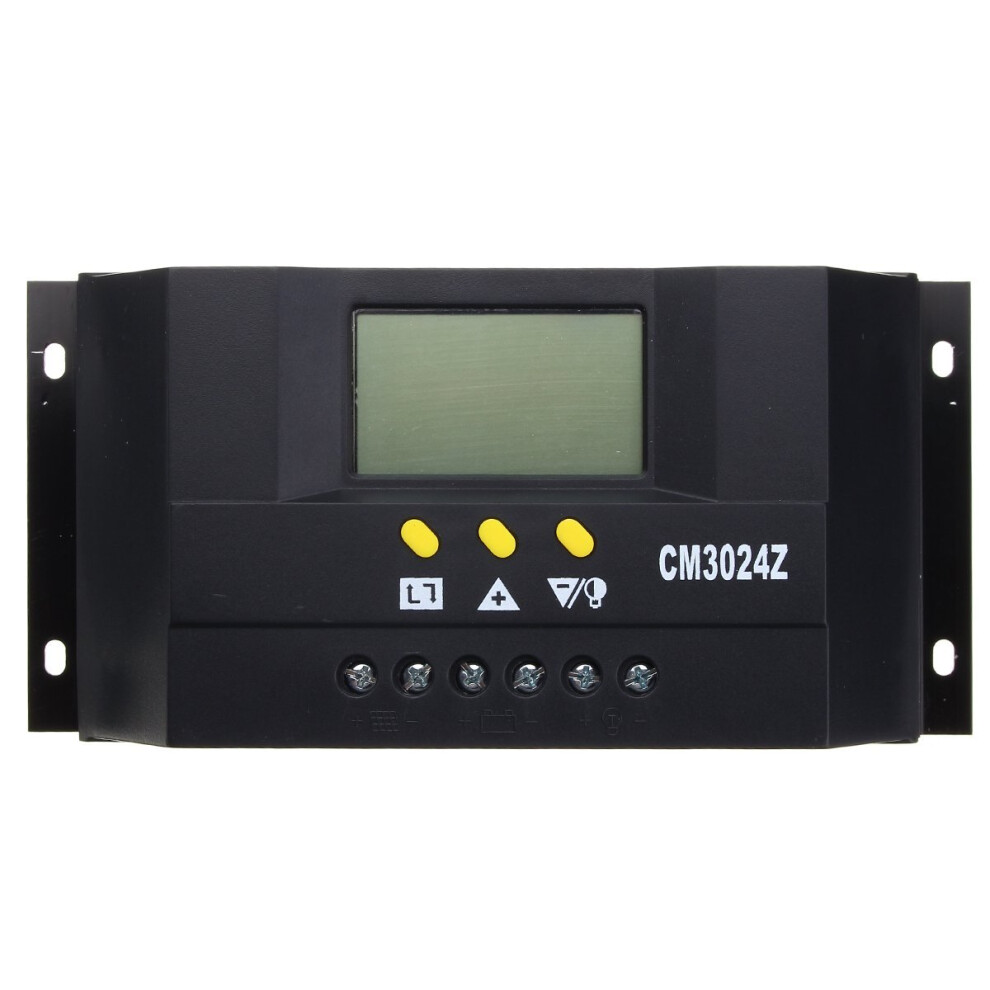 30A Pwm Solar Charge Controller Lcd Display Dual Usb 12V 24V Battery Regulator For Rv Boat 9092120919028