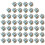 50Sets Blauwe Kartonnen Candy Boxes Met Jute Voor Bruiloften 6