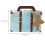 50Sets Blauwe Kartonnen Candy Boxes Met Jute Voor Bruiloften 8
