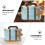 50Sets Blauwe Kartonnen Candy Boxes Met Jute Voor Bruiloften 9
