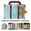 50Sets Blauwe Kartonnen Candy Boxes Met Jute Voor Bruiloften 10