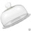 1Set Durable Glass Cake Dome with White Ceramic Stand for Cake Display 6