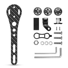 BUCKLOS Bicycle Computer Holder Carbon Fiber Sport Camera Road Gravel Cycling Bracket for Cycling GPS Bike Mount 165mm