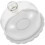 1Set Durable Glass Cake Dome with White Ceramic Stand for Cake Display 8