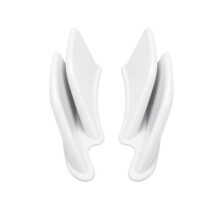 Motorcycle Winglet Tail Downforce Naked Spoiler Fairing Deflector for 450SR 450SRS 675SR 2022-2025 (White)