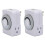 US Plug, 2Pcs 24-Hour Outlet Timer with 2 Grounded Outlets,Programmable Timer for Electrical Outlets,30-Minute Intervals 2