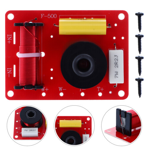 Red Copper ABS Speaker Bass Treble Divider 2 Way Frequency Filter 1