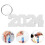 24Pièces Porte-Clés Vierges Mdf Blanc Léger Pour Sublimation Loisirs 11