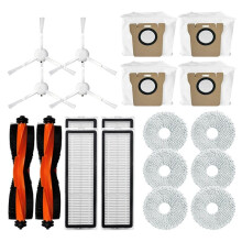 Accessories Compatible with Robot Vacuum X20 + / X20 Parts Main Side Brush Hepa Filter Mop Cloth Dust Bags