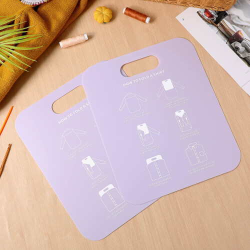 2Pcs Professional Shirt Cardboard Folding Board PP Laundry Tool 2