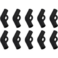 10pcs Plastic Tent Pole Connectors 130 Bend Tent Joint Tent Repair Kit Essential Accessorie for Tent Repair (19x12.5mm)