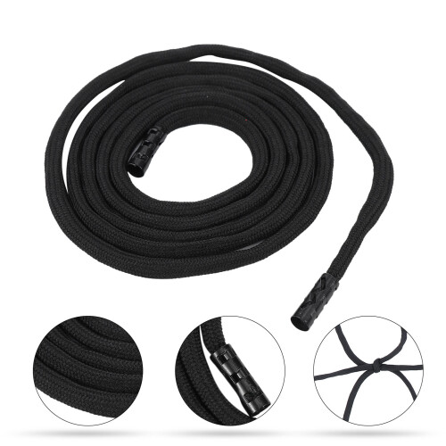 10Pcs Sports Pants Drawstrings Black Polyester Replacement Rope 1