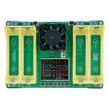 21700 Battery Capacity Tester 1.77 Inch Screen 4 Channel Charge Discharge Integrated Battery Tester Internal Resistance