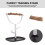 1Pc Parrot Training Stand Wood and Plastic Bird Perch for Desktop Use 5