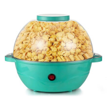 Popcorn Maker 500W Electric Stirring Popcorn Popper Quick-Heat Technology Cool Touchs Handles,Transparent Cover EU Plug