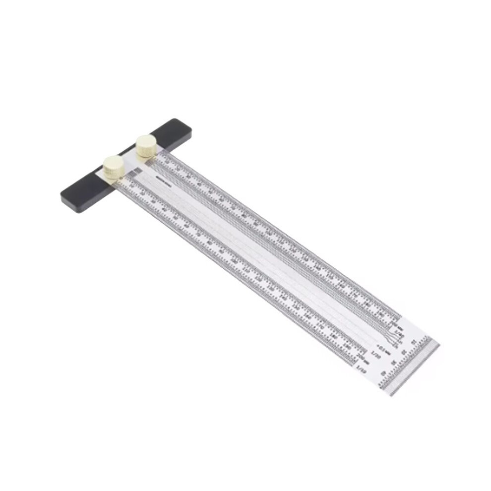 T-Type Steel Marking Gauge 200Mm Ruler For Woodworking Scribing And Measuring 4712611446882