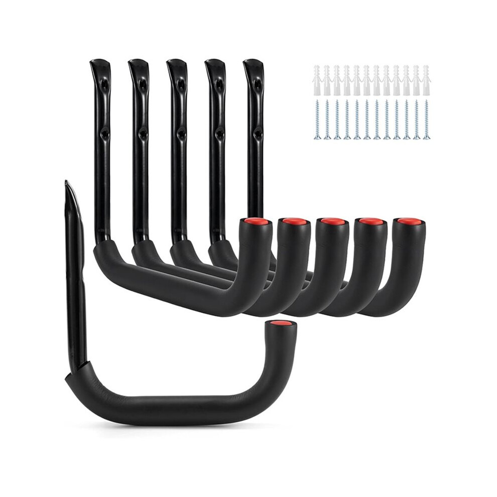 Heavy-Duty Garage Hooks Set For Bikes, Ladders, Tools - Wall Mounted Organizer Hanger 4713066926288