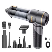 Aspirador de Pó Portátil Sem Escovas, 6000mAh, Soprador de Pó Manual com Capacidade de Carregamento para Carros, Secador de Pó de Alta Potência