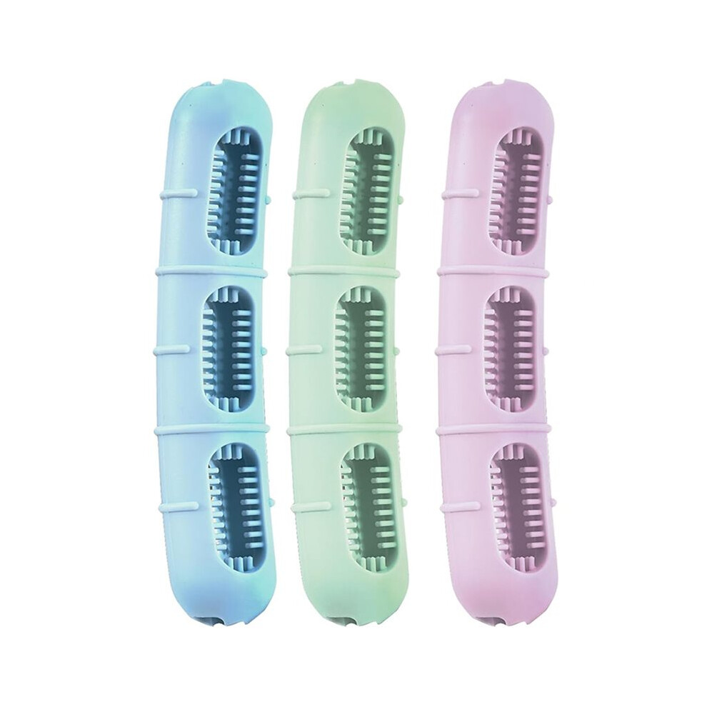 Saudism Bite And Brush Dog Chew Toys: 3-Pack For Dental Health, Interactive And Puppy Teething