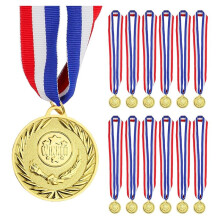 Gold Medals for Awards,2 Inches Winner Medals with Neck Ribbon for Sports Academics or Any Competition